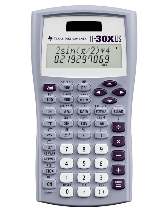 Texas Instruments TI-30X IIS 2-Line Scientific Calculator, Lavender