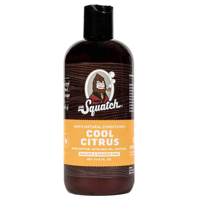 Dr. Squatch Cool Citrus Conditioner 12oz – Natural Men’s Hair Conditioner with Peppermint & Calendula for Dry Scalp, Hydration & Strength