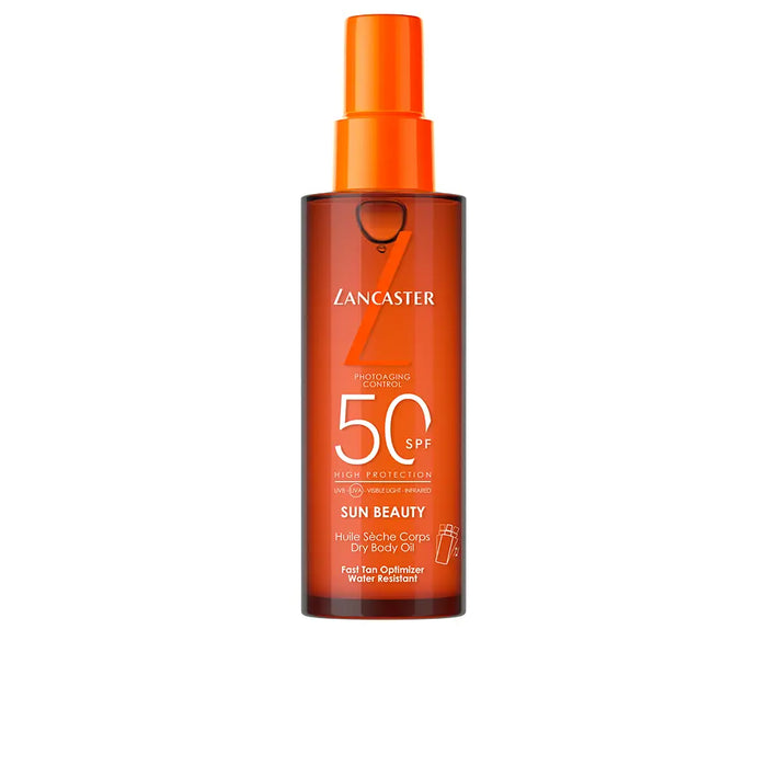 Lancaster Sun Beauty Dry Oil – SPF 50 Fast Tan Optimizer, 5 oz