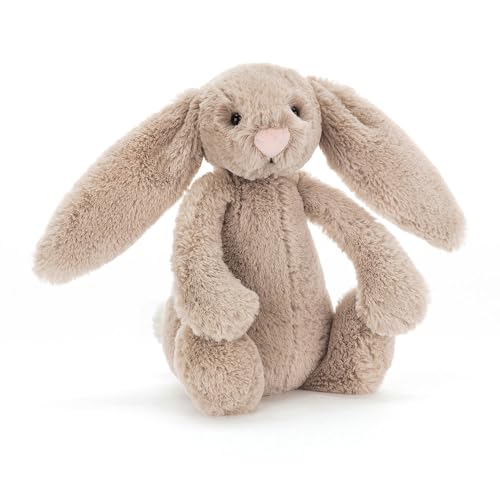 Jellycat Bashful Beige Bunny – Soft Plush Toy (Small 7” & Medium 12”)