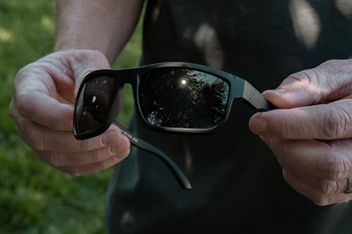 EDGE Defiance Wayfarer Safety Glasses, Polarized Z87 Safety Glasses, Mens Z87 Sunglasses, Protective Eyewear, Z87 Glasses