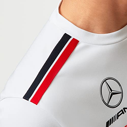 Mercedes AMG Petronas Formula One Team Men’s 2023 Official F1 T-Shirt – White Fan Apparel, Size L