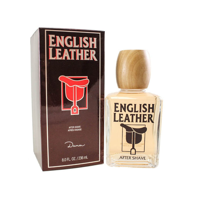 Dana English Leather After Shave for Men – Classic Masculine Scent, 8 fl oz Splash Bottle