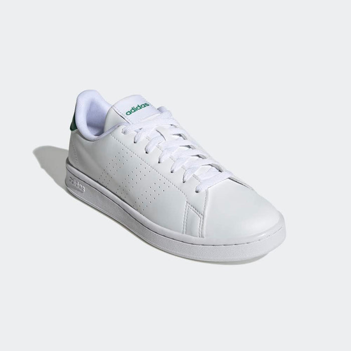adidas Advantage Men’s Sneakers – Cloud White / Collegiate Green, Low-Top Casual Shoe