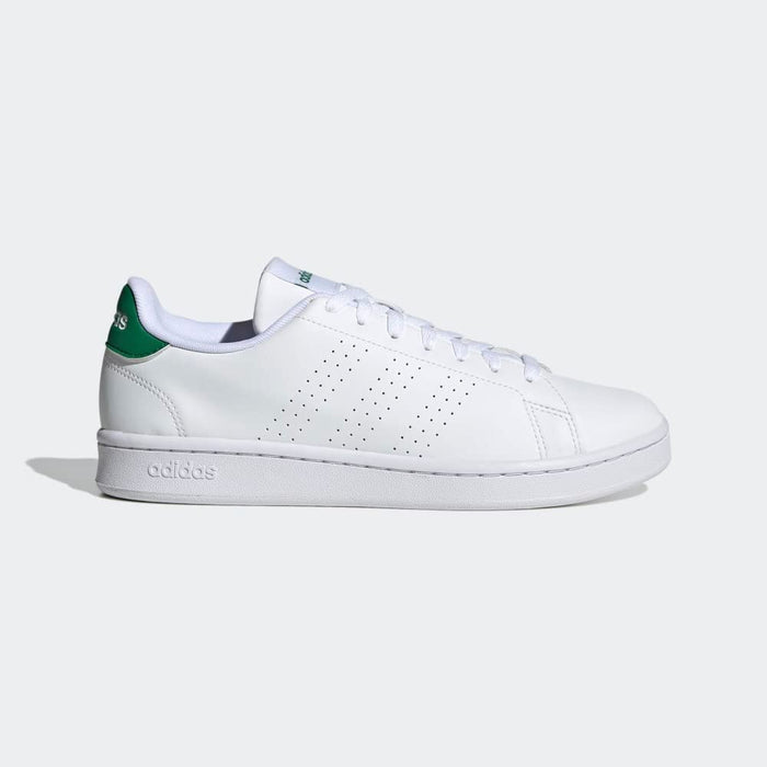 adidas Advantage Men’s Sneakers – Cloud White / Collegiate Green, Low-Top Casual Shoe
