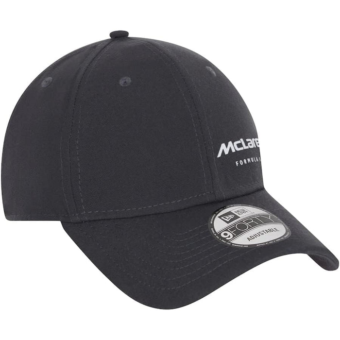 McLaren F1 Essentials Logo Cap – Curved Peak Adjustable Snapback Hat by New Era (Multiple Colors)