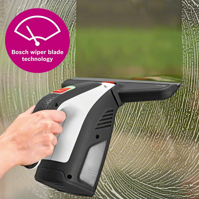 Bosch GlassVAC Cordless Window Vacuum Cleaner – Rechargeable Battery Powered Streak-Free Cleaning