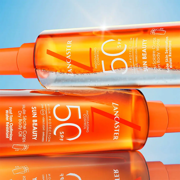 Lancaster Sun Beauty Dry Oil – SPF 50 Fast Tan Optimizer, 5 oz